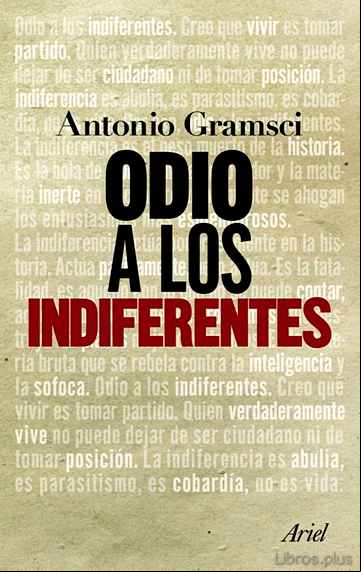 Descargar gratis ebook ODIO A LOS INDIFERENTES en epub