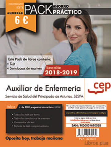 Descargar gratis ebook PACK AHORRO PRÁCTICO. AUXILIAR DE ENFERMERÍA DEL SERVICIO DE SALUD DEL PRINCIPADO DE ASTURIAS. SESPA (CONTIENE TEST Y en epub
